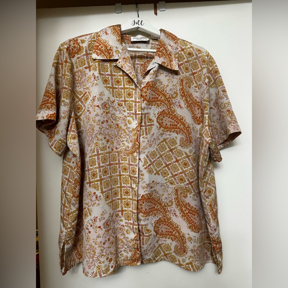 Claudia Richard Vintage Button Down Blouse